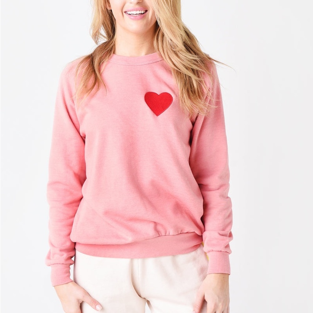 Aviator Nation heart sweatshirt.